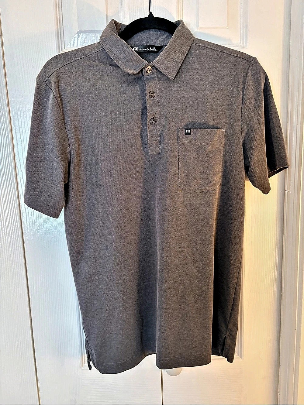TravisMathew Men'Small Polo Shirt in Gray Size Small Like New